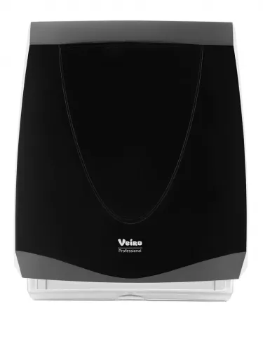 PRIMA черный Veiro Professional Диспенсер для листовых бумажных полотенец V/Z/W-сложения, пластиковый