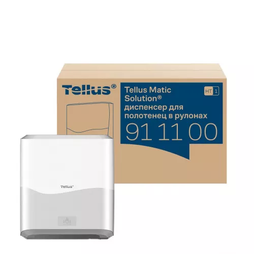 911100 HT1 Диспенсер для полотенец в рулонах сенсорный, белый Tellus Matic Solution®