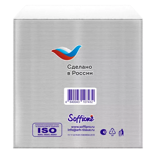 10901462 SoffiPro Салфетки столовые 24*24см (100листов)