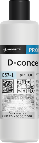 037-1 Pro-Brite D-Concentrate Низкопенный концентрат-антистатик для полов и твёрд. поверх.,0,5-5%,1л